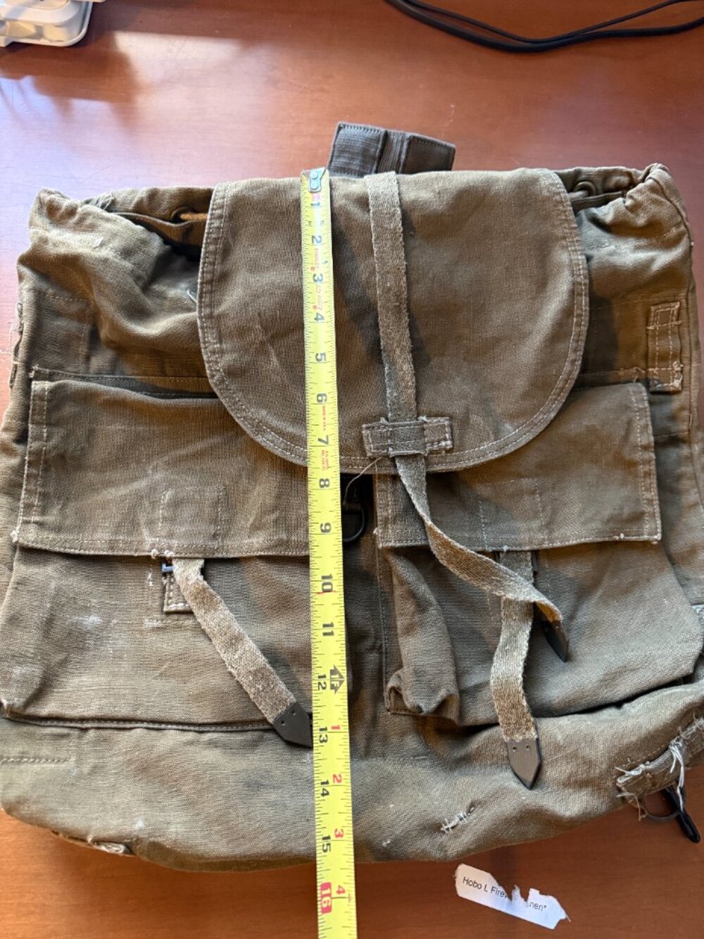 Vintage Canvas Military Rucksack Backpack - Picture 9 of 9